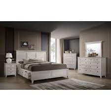 Maize storage unit 2 3 4 basket drawer white wood organiser bathroom bedroom. San Mateo Storage Bedroom Set Rustic White Intercon Furniture Furniture Cart