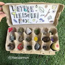 Egg Carton Nature Treasure Box Egg Box Craft Craft Activities For Kids Egg Carton
