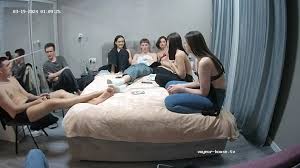 Friends Get Naked - Explicit Group Sex - Voyeur House Party