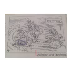 Geschichte kompakt ist eine internetplattform, die vor allem schülerinnen und schülern das lernen für das unterrichtsfach geschichte erleichtern soll.sie bietet aber auch allen anderen geschichtsfans die möglichkeit, die wichtigsten ereignisse der deutschen vergangenheit einfach und schnell zu verstehen. Karikatur Uber Perestroika Politik Geschichte Ddr