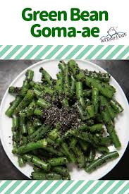Japanese Side Dish Green Bean Goma Ae Sesame Soy Dressing All Day I Eat Like A Shark Recipe Japanese Side Dish Green Beans Side Dish Green Beans