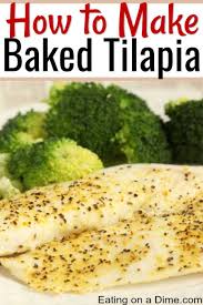 Easy Baked Tilapia Recipe How To Cook Tilapia In Oven Recipe Tilapia Recipes Easy How To Cook Tilapia Talapia Recipes