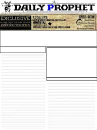 Daily Prophet Template Pptx Daily Prophet Harry Potter Newspaper Template