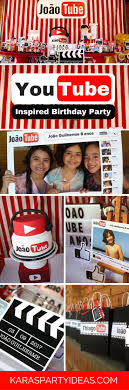 Need to make some last minute christmas decorations to make your house look as pretty as possible this christmas? Kara S Party Ideas Youtube Themed Birthday Party Kara S Party Ideas