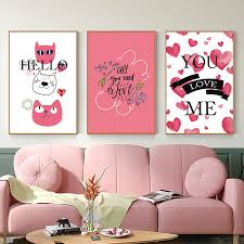Have more kids than you do bedrooms or like the idea of having your children share a room? Kids Bedroom Cartoon Poster Children Posters Baby Girl Room Decor Prints Wall Art Painting Nursery Painting For Living Room Art Painting Calligraphy Aliexpress