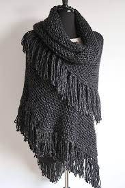 Maybe you would like to learn more about one of these? Available In Xl Size Charcoal Gray Black Color Chunky Knitted Etsy In 2021 Knitted Shawls Knitted Stylish Scarves