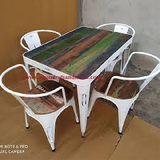 Products available for online purchase include originally designed table bases, shelves and accessories. Metal Dining Table Set By Chandra Handicraft Metal Dining Table Set From Jodhpur Id 5166540