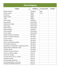 Kosten für die treppenhausreinigung auf mieter umlegen? Putzplane Fur Buro Wg Alltag Gastro Usw