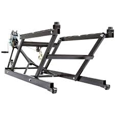 Black Ice Deluxe Snowmobile Jack With Winch 700 Lbs Capacity Snowmobile Lift Snowmobile Winch