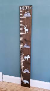 6ft wilderness growth chart ruler height stick measuring b