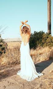 Slip Wedding Dress Backless Wedding Dress Simple Wedding Dress Slip Wedding Dress Wedding Dresses Boho Style Wedding Dress