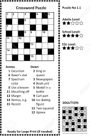 With the numerous sites that declare to be free printable downloads, it can obtain confusing attempting to figure out which ones are genuine and which ones are not. Crossword Puzzle Grid Clues And Solution Classic Quick Family Royalty Free Cliparts Vectors And Stock Illustration Image 129961143