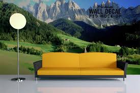 Download Download This Free Wall Decal Mockup In Psd Designhooks