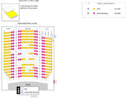 Orchestra Level Seating Chart Example Picture Of Historic