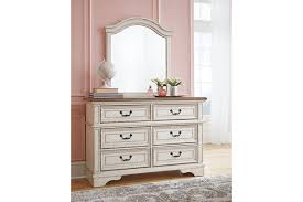 Ornate traditional dresser with twelve drawers. Realyn 6 Drawer Dresser And Mirror Ashley Furniture Homestore