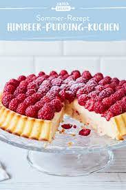 himbeer pudding kuchen cremig lecker die besten backrezepte mit gelinggarantie rezept pudding kuchen himbeer kuchen kuchen