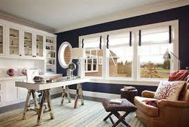 When i think about colorful beach decor, usually i imagine different hues of blues, whites and sandy colors, with splashes of green. Coastal And Beach Inspired Home Offices Comfydwelling Com