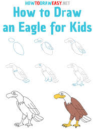 For the first few steps, don't press down too hard with your pencil. How To Draw An Eagle For Kids How To Draw Easy