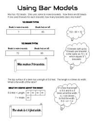 I created an anchor chart that could be used for any unit and used sticky notes to record students' questions. Tape Diagram Anchor Chart Worksheets Teaching Resources Tpt