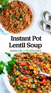 Instant Pot Lentil Soup Vegan Pantry Recipe Urban Bliss Life Recipe Vegan Instant Pot Recipes Vegan Lentil Soup Vegetarian Instant Pot