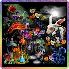 алиса в стране чудес Alice In Wonderland 2010 смотреть онлайн Majik Mushroom Forest Mushroom Art Art Psychedelic Poster