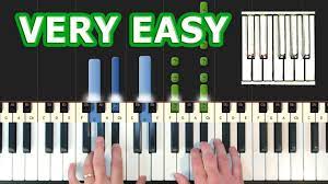 This is an easy song and requires practice. Somewhere Over The Rainbow Very Easy Piano Tutorial Israel How To Play Synthesia Youtube