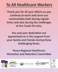 The nurses, doctors, hospital staff, friends, and family who helped someone through a long and demanding illness are often thanked this way. Thank You To All Healthcare Workers Northern Sunrise County