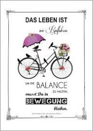 Abouki Art Factory Leben Ist Wie Radfahren Motivation Poster Fahrrad Zitate Fahrrad Spruch