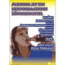 Alkohol & Drogenprävention: Plakat (DIN-A2) • Alkohol: 