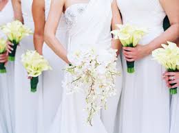 The bride and groom as well as the bridesmaids and best men. The Difference Between A Matron Of Honor And A Maid Of Honor Is
