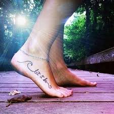 You may like to choose a saying with the word faith in it, rather than just the word alone, like this. 101 Ankle Tattoo Designs That Will Flaunt Your Walk