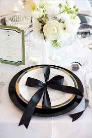 Black And White Table Setting A Parisian Dream Wedding Wedding Table Settings Gold White Wedding Table Setting White Table Settings