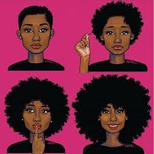 I Love This Picture Because It Shows The Different Hair Stages When Transitioning To Natural Natural Hair Tumblr How To Grow Natural Hair Natural Hair Movement
