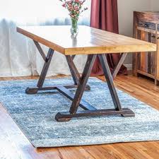 How To Build A Diy Dining Table With Angled Trestle Legs In 2020 Trestle Dining Tables Diy Dining Table Wood Dining Table