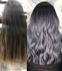 Before After Brassy Hair Modern Hairstyles Ash Blue Hair