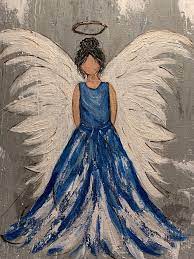 Pin By Sylvia Peavler On Angels Angel Painting Angel Artwork Christmas Paintings