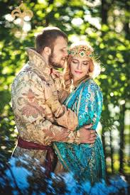 A Bride And A Groom In The Old Russian Style Weddings With Images Russian Wedding Russian Fashion Russian Wedding Traditions