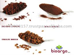 Instant coffee, also called soluble coffee, coffee crystals, and coffee powder, is a beverage derived from brewed coffee beans that enables people to quickly prepare hot coffee by adding hot water or milk to the powder or crystals and stirring. Freeze Dried Instant Coffee Products Brazil Freeze Dried Instant Coffee Supplier