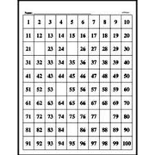 Free Hundreds Chart Pdf Math Worksheets Edhelper Com