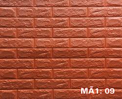 Xốp dán tường 3D giả gạch màu nâu cà phê | Sản phẩm