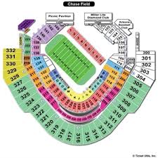Chase Field Seating Charts