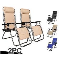 Ktaxon 2pcs Folding Zero Gravity Reclining Lounge Chairs Outdoor Beach Patio Yard Multiple Color Walmart Com Lounge Chair Outdoor Outdoor Chairs Beach Patio