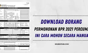 Surat makluman dari lhdn resit rasmi online. Download Borang Permohonan Bpr 2021 Percuma Ini Cara Mohon Secara Manual Edu Bestari