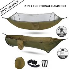 This hammock is perfect for summer use. 2021 Camping Hammock With Mosquito Net Pop Up Light Portable Outdoor Parachute Hammocks Swing Sleeping Hammock Camping Stuff Hammocks Aliexpress