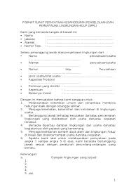Kesanggupan pengelolaan dan pemantauan lingkungan hidup (sppl). Form Sppl Pemantauan Lingkungan Hidup