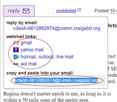 When You Use Craigslist To Sell Or Purchase Something You Communicate By Sending Email To The Other Person In The Transacti With Images Craigslist Things To Sell Aol Mail