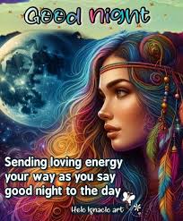 Good Night Wishes to Hippie Friends