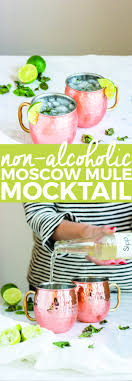 Non Alcoholic Moscow Mule Mocktail Recipe Best Non Alcoholic Drinks Mocktails Non Alcoholic
