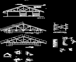 Truss members are subjected to axial force, but may also be subjected to bending moments, for example, if the steel construction institute 2012, chapter 20, trusses. Roof Trusses Detail In Autocad Cad Download 1 94 Mb Bibliocad