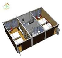 JHHY Chinese Supplier High Quality Modular Container House Tiny Home Office  Flat Pack